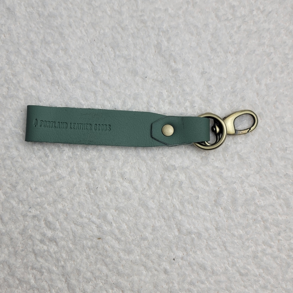 🦄 NEW PLG Leather Keychain - Eucalyptus